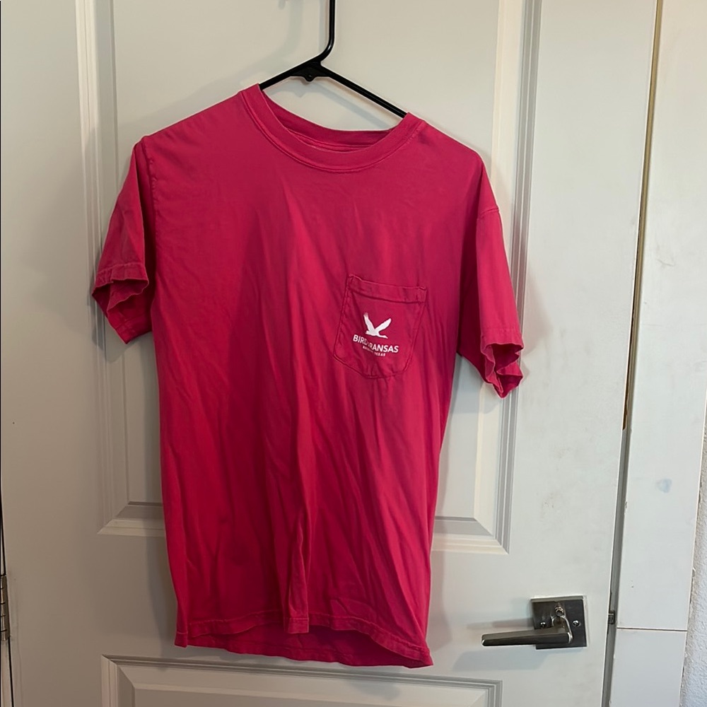 Red Short Sleeve Tee with Graphic